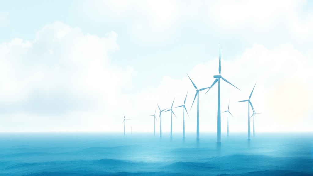 해상풍력 및 해양플랜트 수주 분석 (watercolor 스타일)