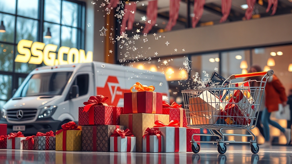 쓱닷컴 온라인 활용법 (realistic 스타일)