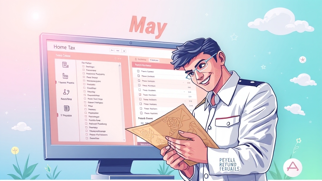 5월 종합소득세 신고 가이드 (illustration 스타일)