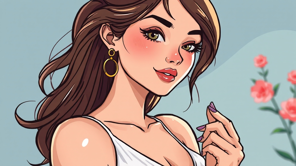 화보 및 광고 촬영 비하인드 (cartoon 스타일)