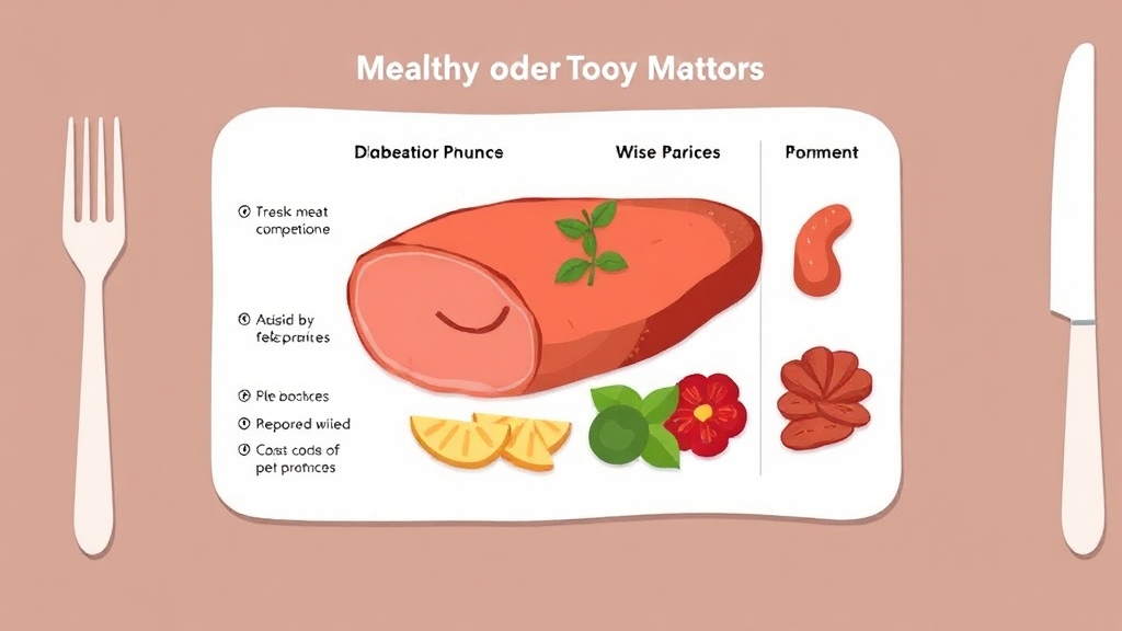육류 섭취량, 얼마나 먹어야 안전할까? (illustration 스타일)