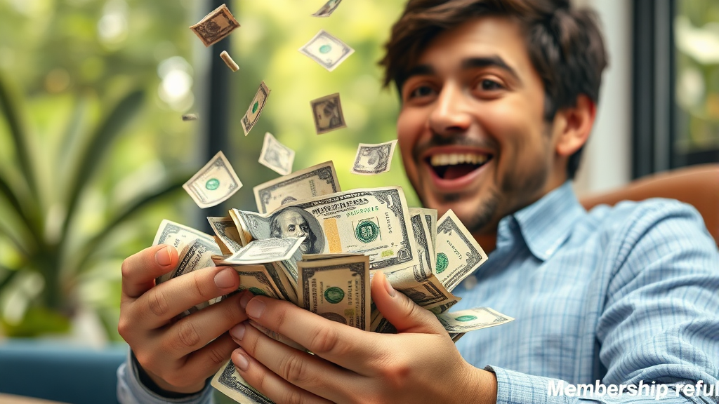 환불 금액 계산 & 입금 시기 (realistic 스타일)