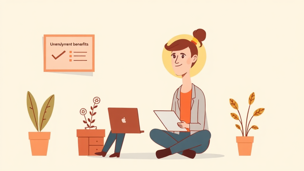 실업급여의 기본 원칙과 자진퇴사 예외 사유 (illustration 스타일)