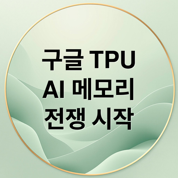 구글 TPU
AI 메모리
전쟁 시작 (구글 TPU HBM 삼성 SK)