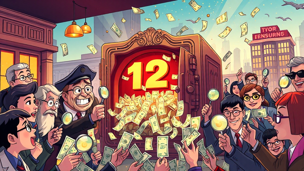 숨은 보험금, 얼마나 될까? (cartoon 스타일)