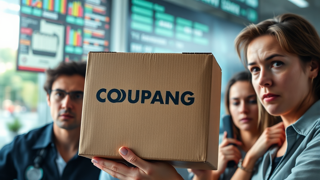 쿠팡의 대응 및 향후 전망 (realistic 스타일)