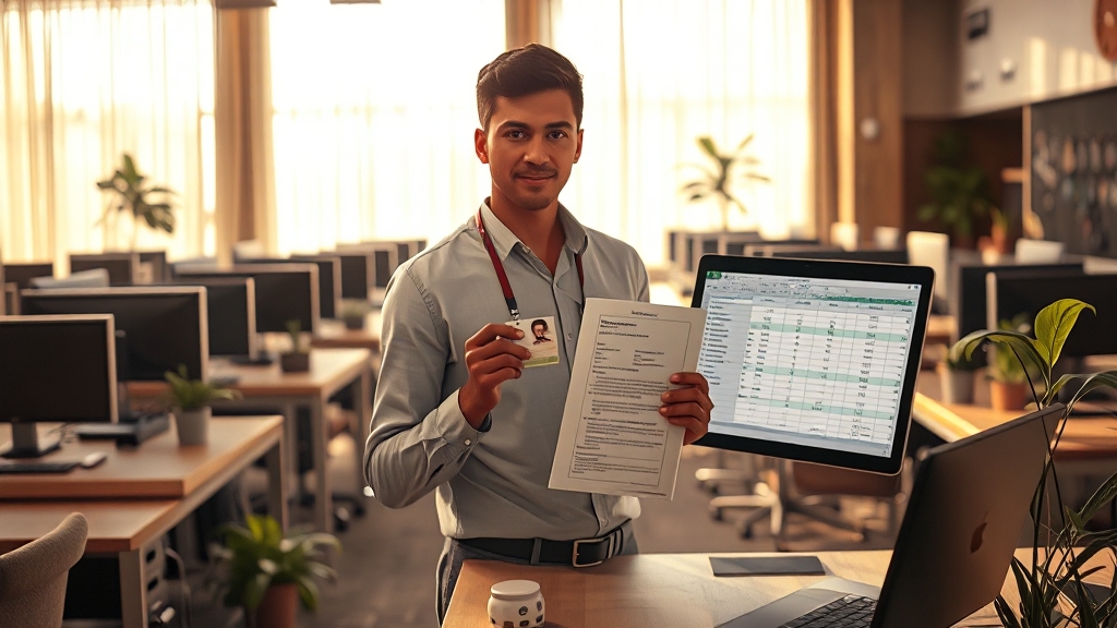 오프라인에서 꼼꼼하게 보험 가입 내역 확인하기 (realistic 스타일)