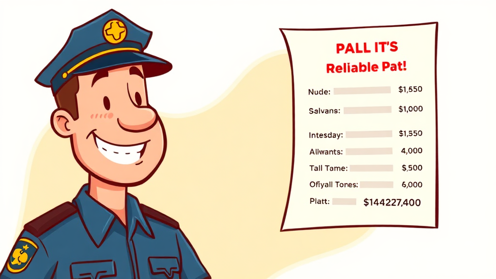 공안직 수당 및 실수령액 (cartoon 스타일)