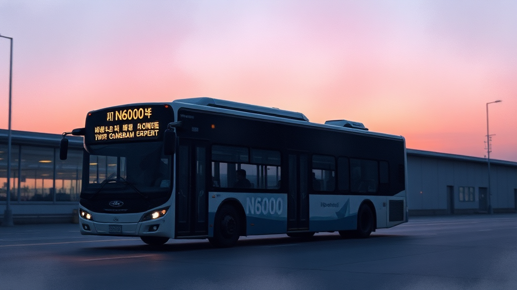 인천공항 출발 버스 총정리 (watercolor 스타일)