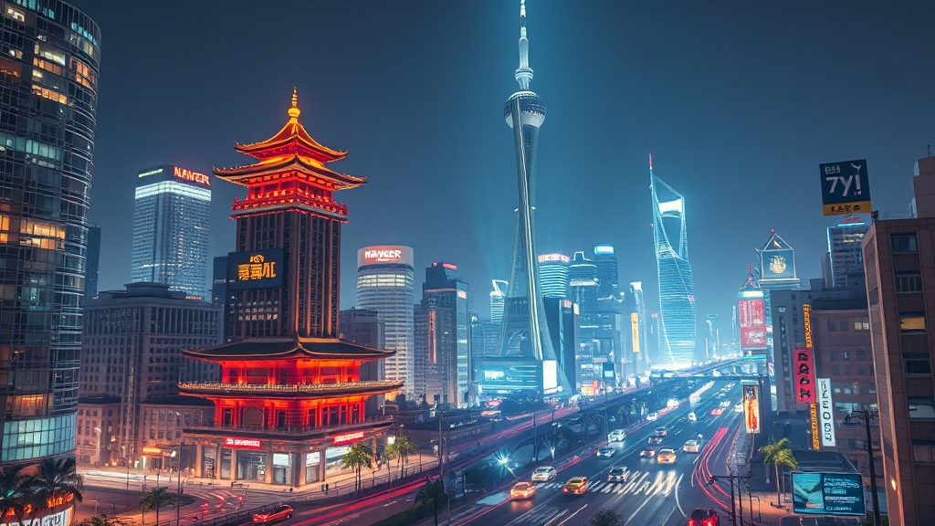 AI 투자 및 글로벌 협력 강화 (realistic 스타일)