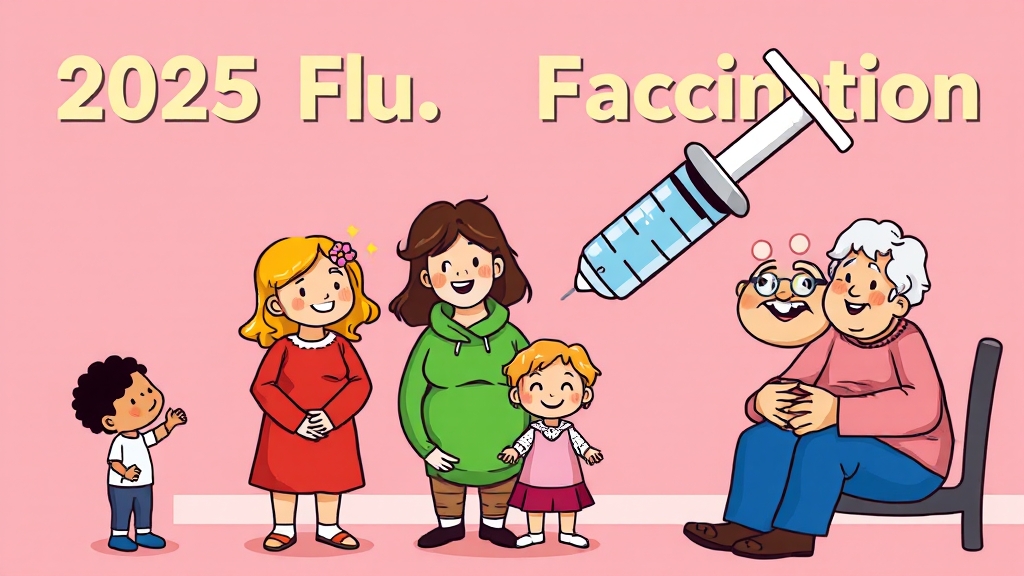 무료 접종 대상 및 시기 상세 안내 (cartoon 스타일)