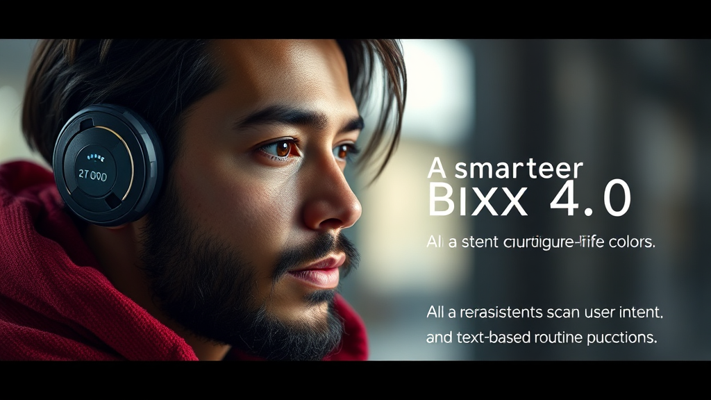 빅스비 4.0: 무엇이 달라졌을까? (realistic 스타일)