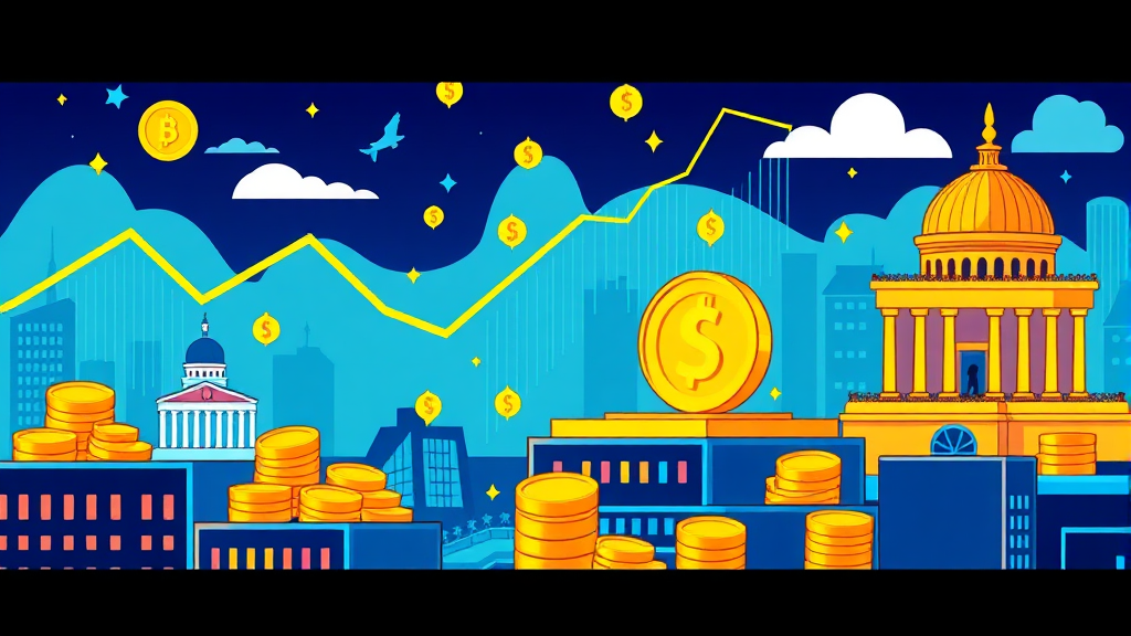 월드크립토포럼: 미래 금융의 청사진 (cartoon 스타일)