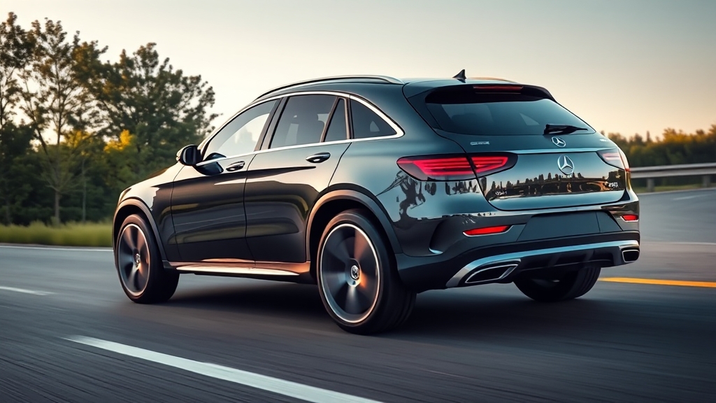 GLC 전기차 출시 정보 및 경쟁 모델 (realistic 스타일)