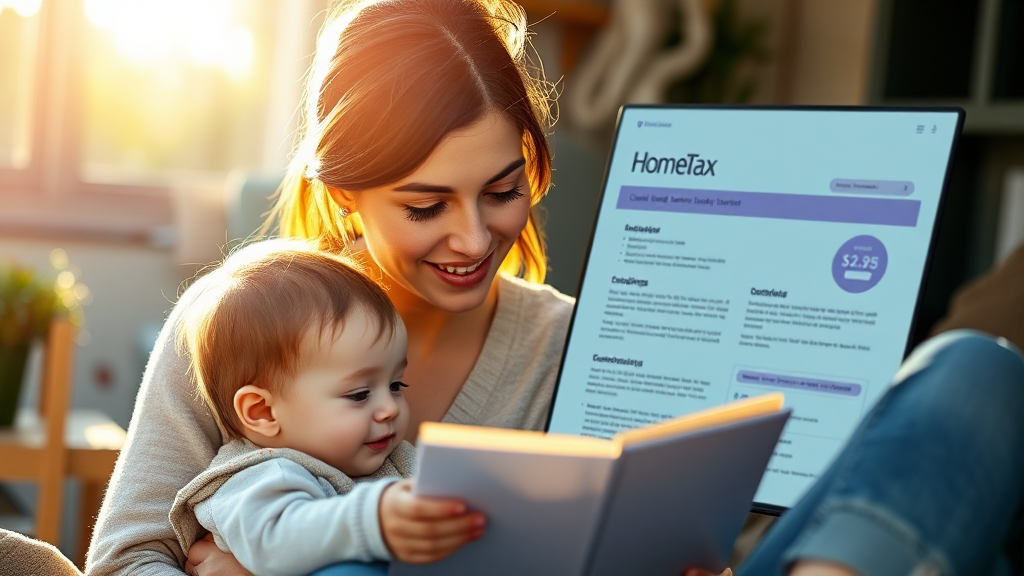 육아휴직 급여, 소득공제 영향은? (realistic 스타일)