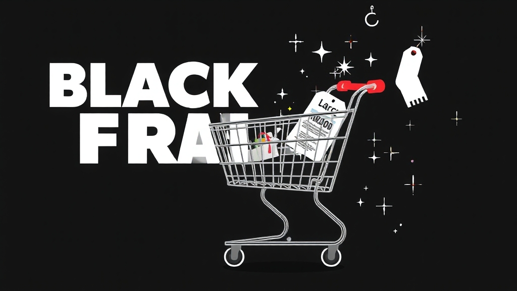 블랙프라이데이 쇼핑 꿀팁 & 주의사항 (illustration 스타일)