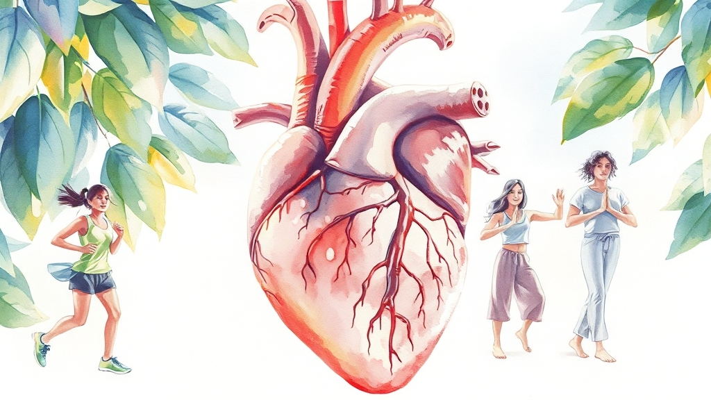 허혈성 심장질환, 왜 생길까? (watercolor 스타일)