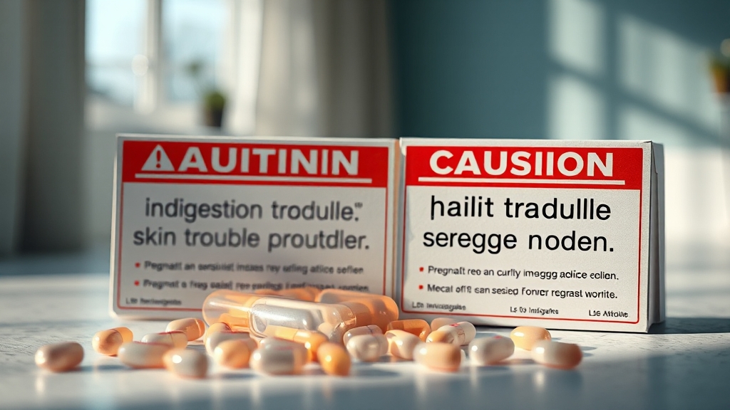 락티브 이노시톨, 섭취 시 주의사항 (realistic 스타일)