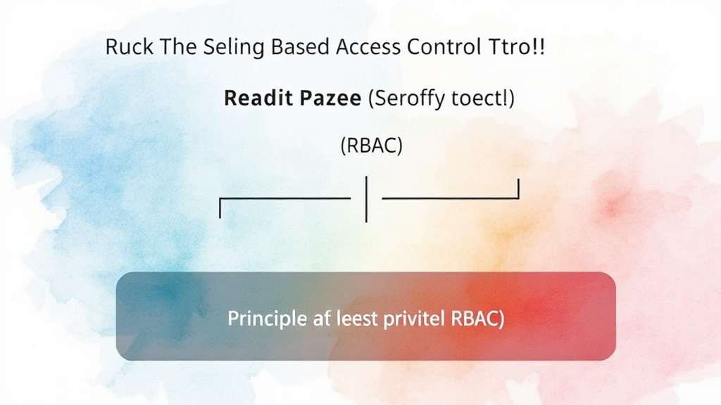 역할 기반 접근 제어 (RBAC) (watercolor 스타일)