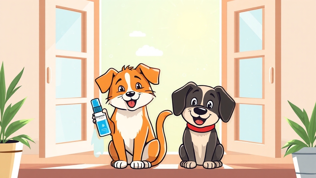 냄새 관리: 환기와 청결이 중요! (cartoon 스타일)