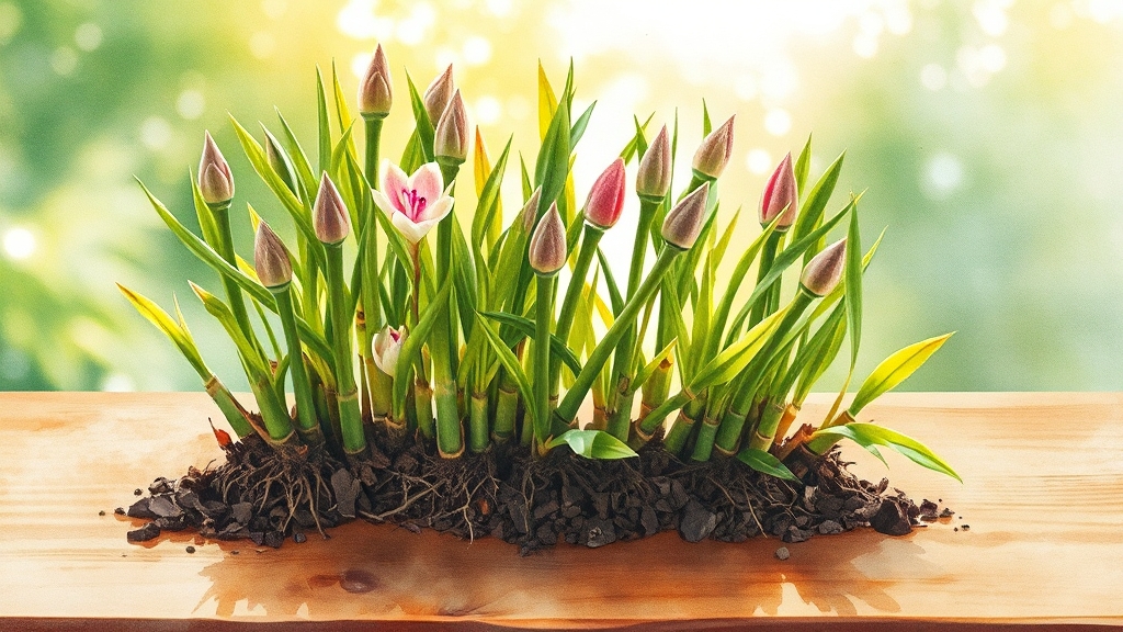 봄의 건강 식재료, 죽순 (realistic 스타일)