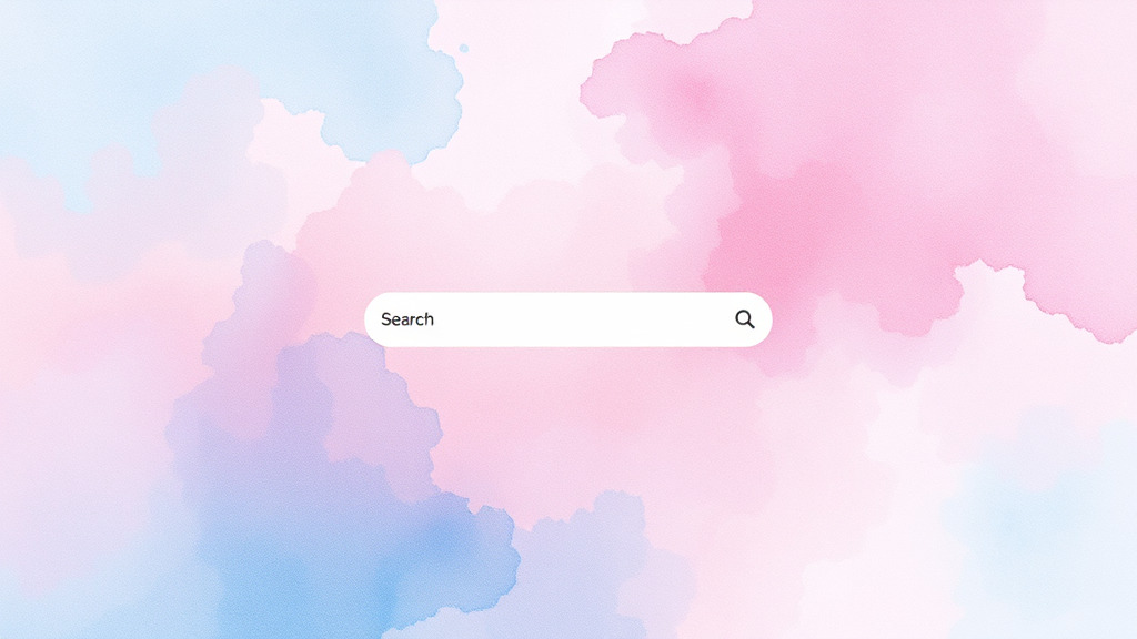 AI 검색의 미래와 발전 방향 (watercolor 스타일)