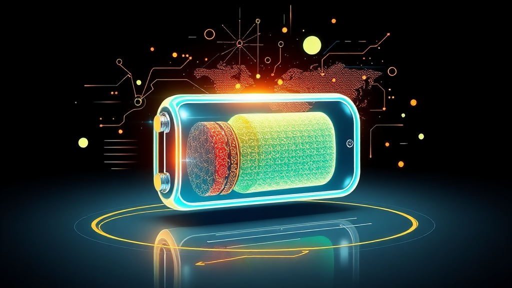 전고체 배터리 시장 현황 및 전망 (illustration 스타일)