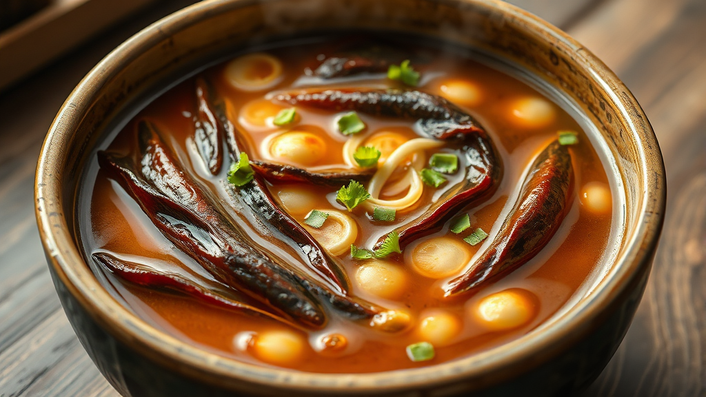 멸치 다시마 육수 비법 (realistic 스타일)