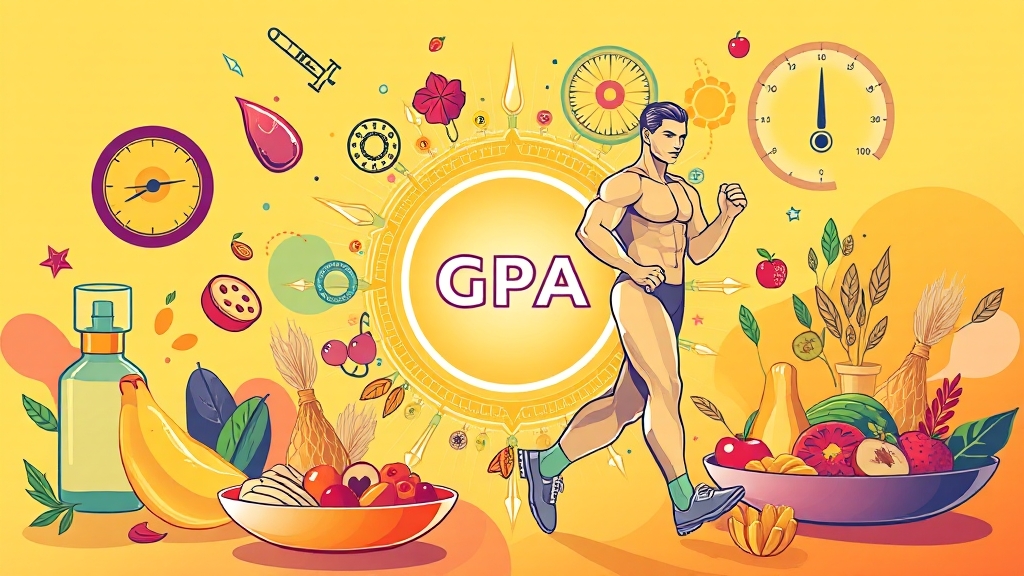 혈당 및 체중 관리 (illustration 스타일)