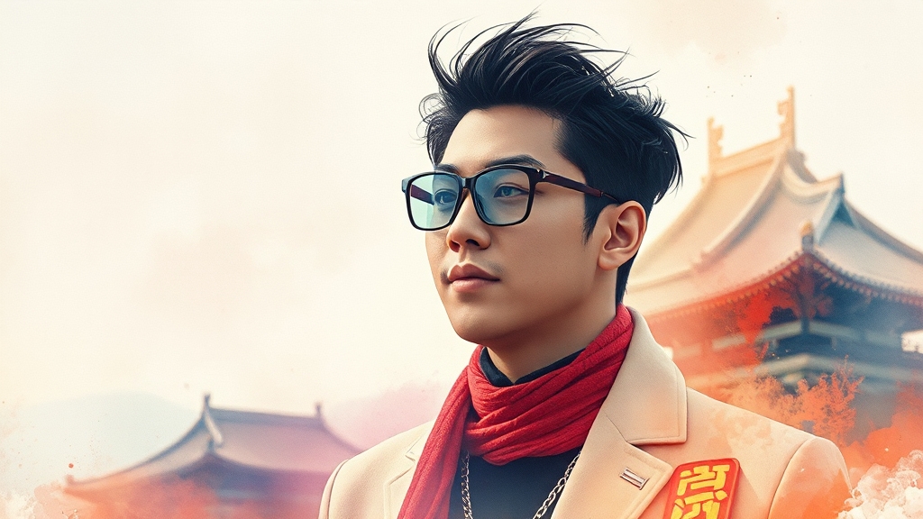 지드래곤과 APEC의 관계 (watercolor 스타일)