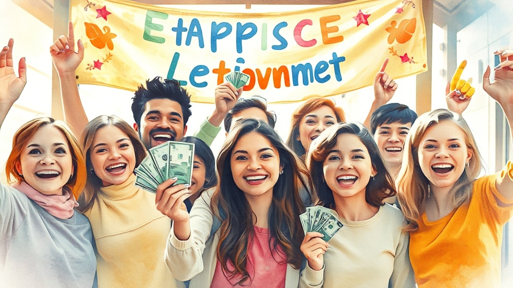 조기취업수당, 누가 받을 수 있나요? (watercolor 스타일)