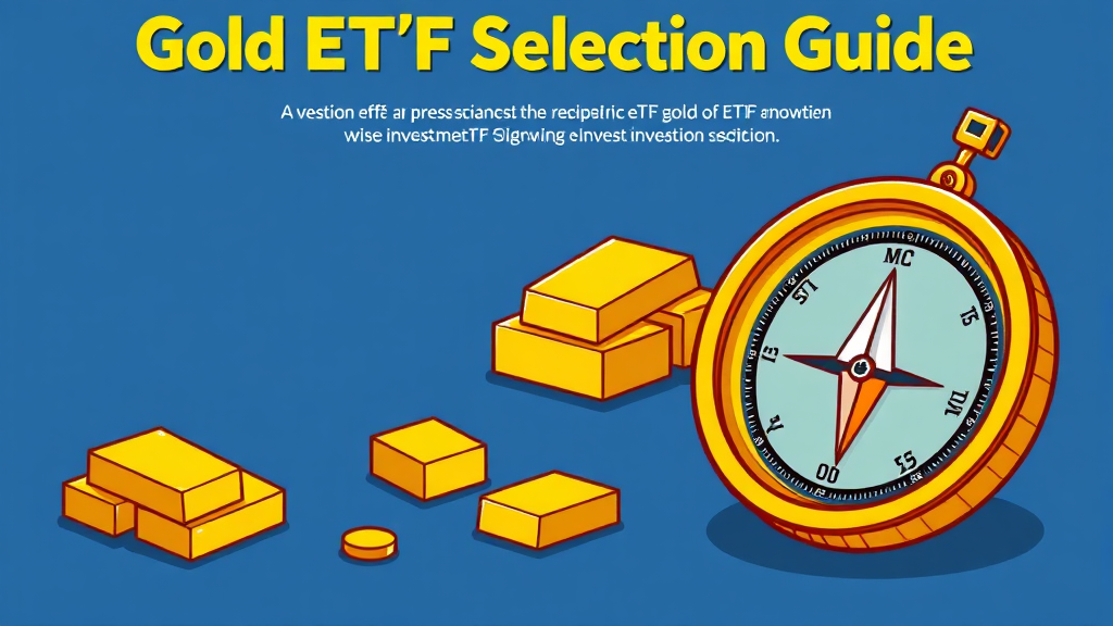 나에게 맞는 금 ETF 선택법 (cartoon 스타일)