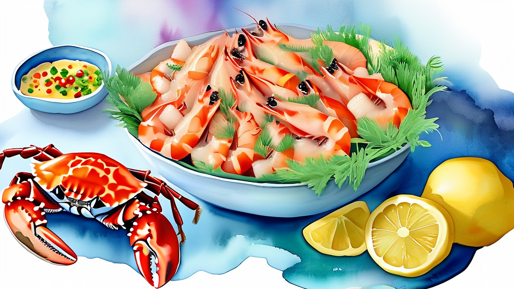 나트랑 랍스터 뷔페, 이것만 알면 완벽하게 즐길 수 있다! (watercolor 스타일)