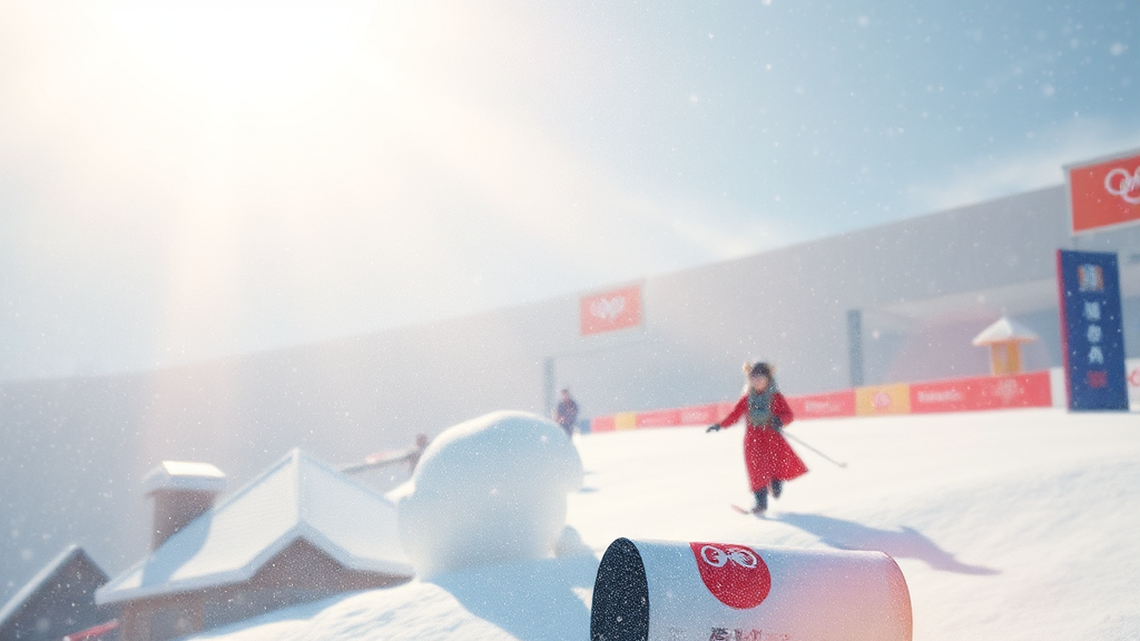 스포츠와 올림픽: 동계 올림픽의 마무리와 관련 소식 (watercolor 스타일)