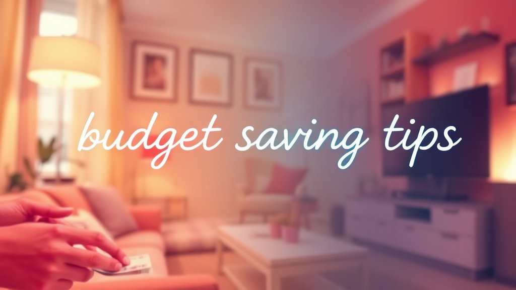 아파트 인테리어 예산 설정 및 절약 팁 (watercolor 스타일)