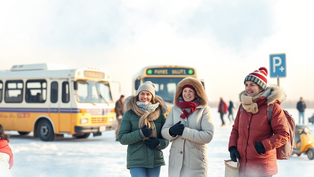 교통, 주차, 방문 꿀팁 (watercolor 스타일)