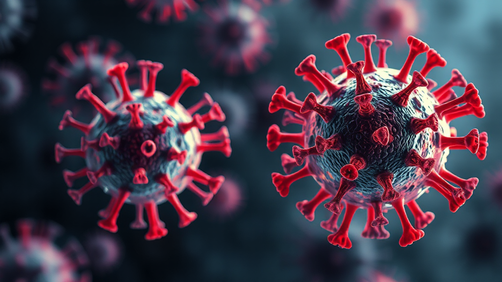 A형 vs B형 독감: 주요 차이점 (realistic 스타일)