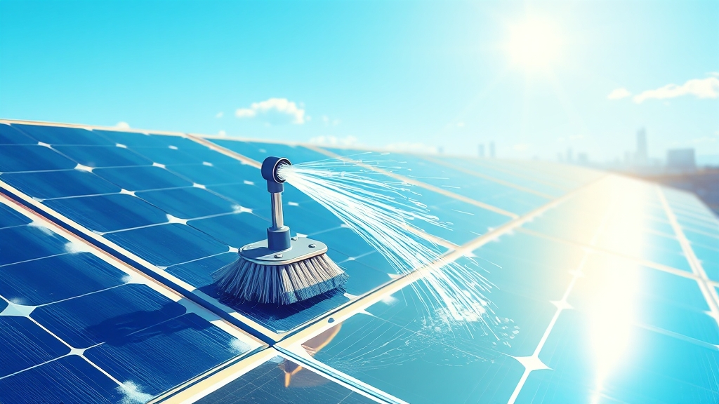 자동 세척 시스템 작동 원리 (cartoon 스타일)