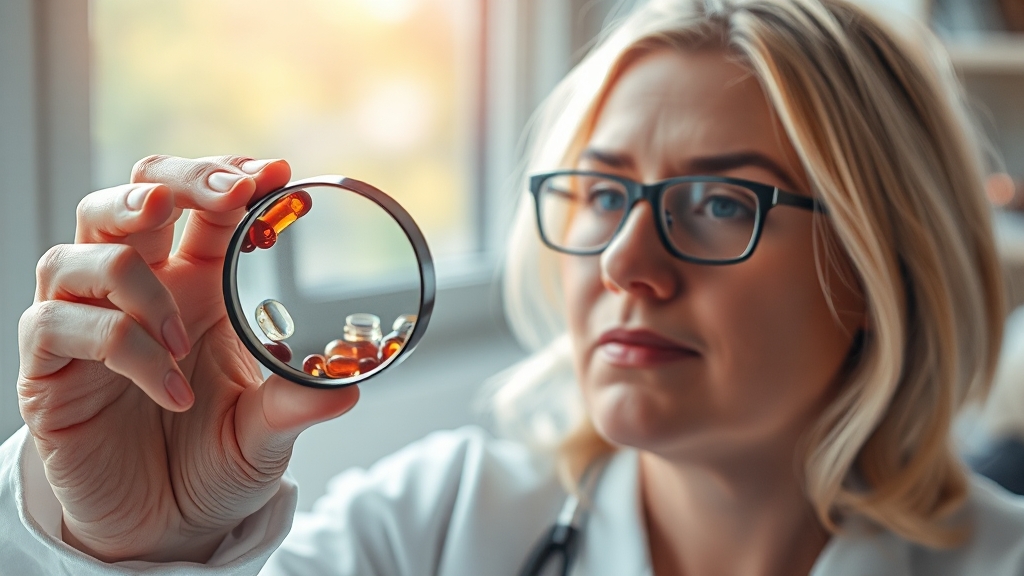 복용 전 고려사항 (realistic 스타일)