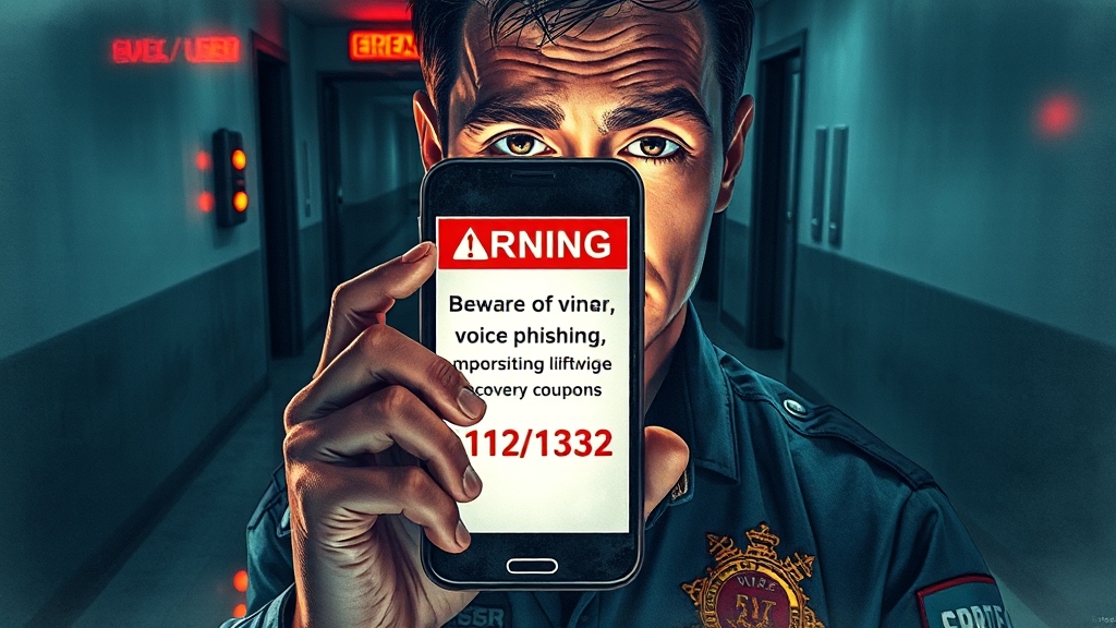 보이스피싱 피해 예방 (realistic 스타일)