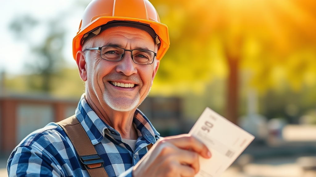 시니어 일자리 후기 (realistic 스타일)