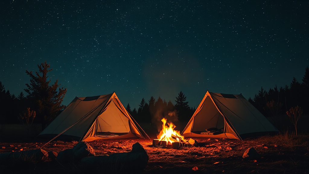 캠핑장 위치 & 예약 꿀팁 (realistic 스타일)