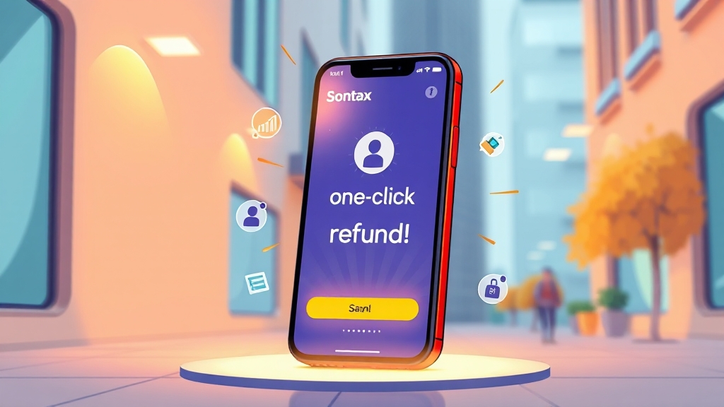 원클릭 환급, 무엇이 특별할까? (cartoon 스타일)