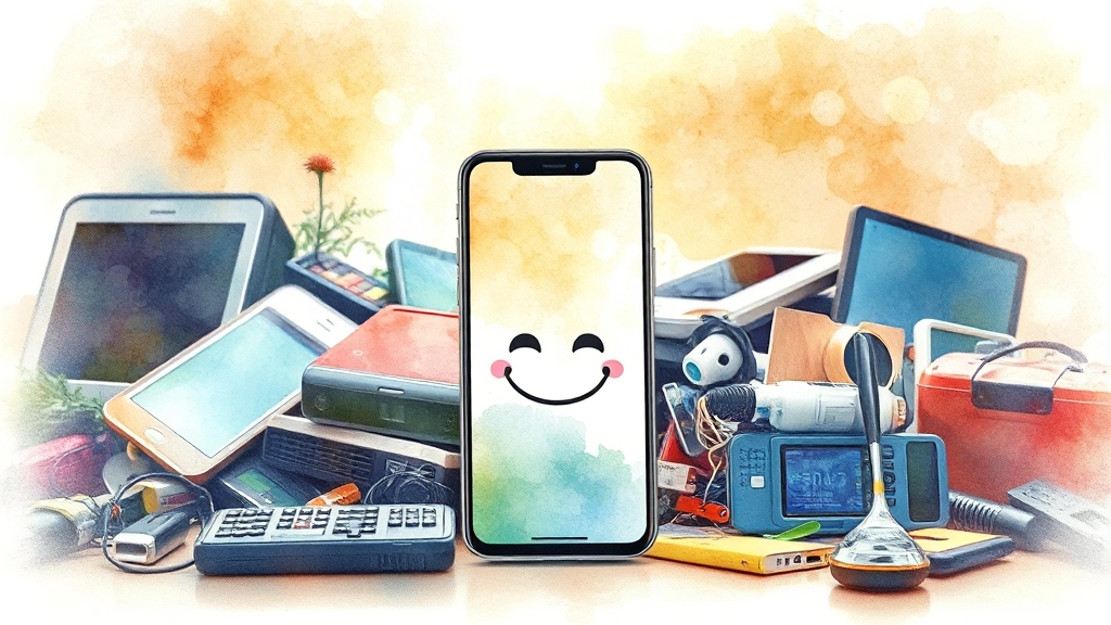 폐가전 무상 수거, 놓치지 마세요! (watercolor 스타일)