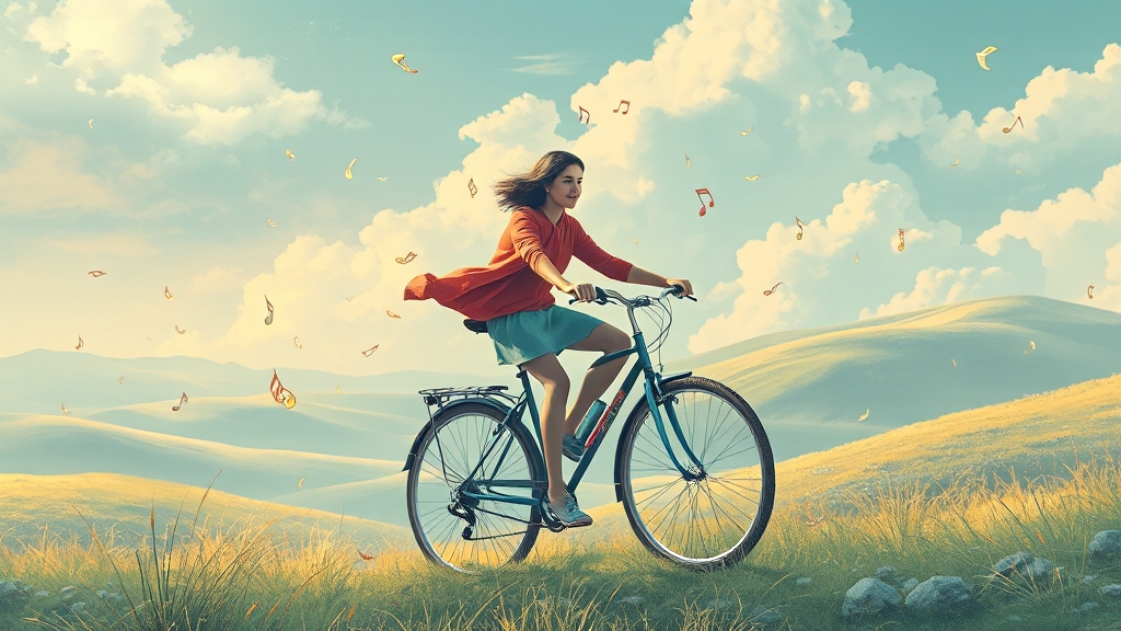 자유와 성공의 상징 꿈 (illustration 스타일)