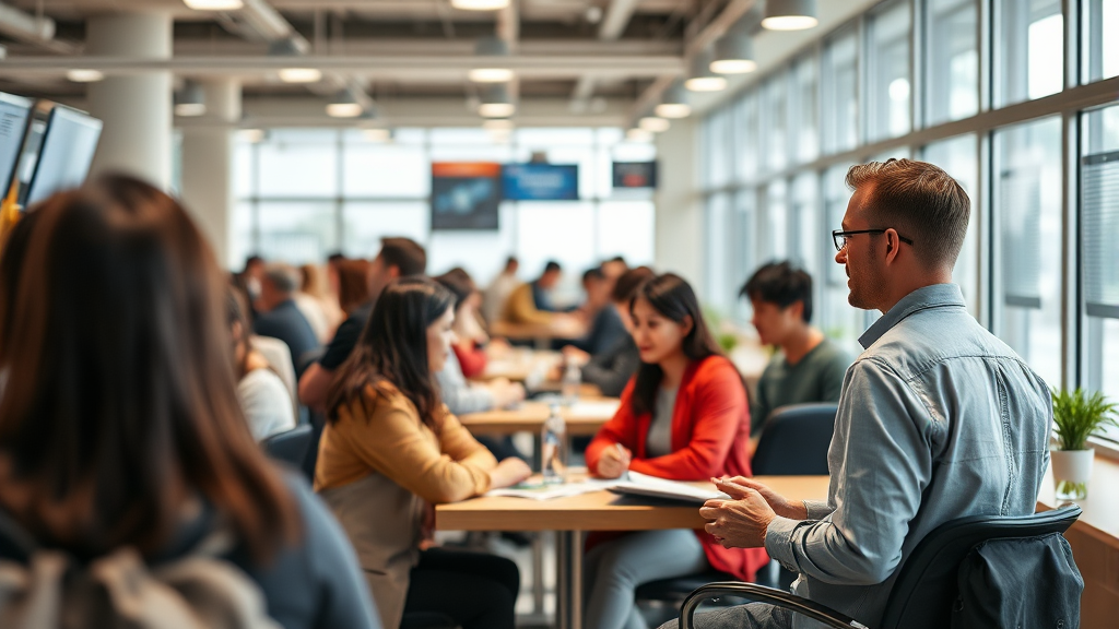 고용24로 더 편리하게! (realistic 스타일)