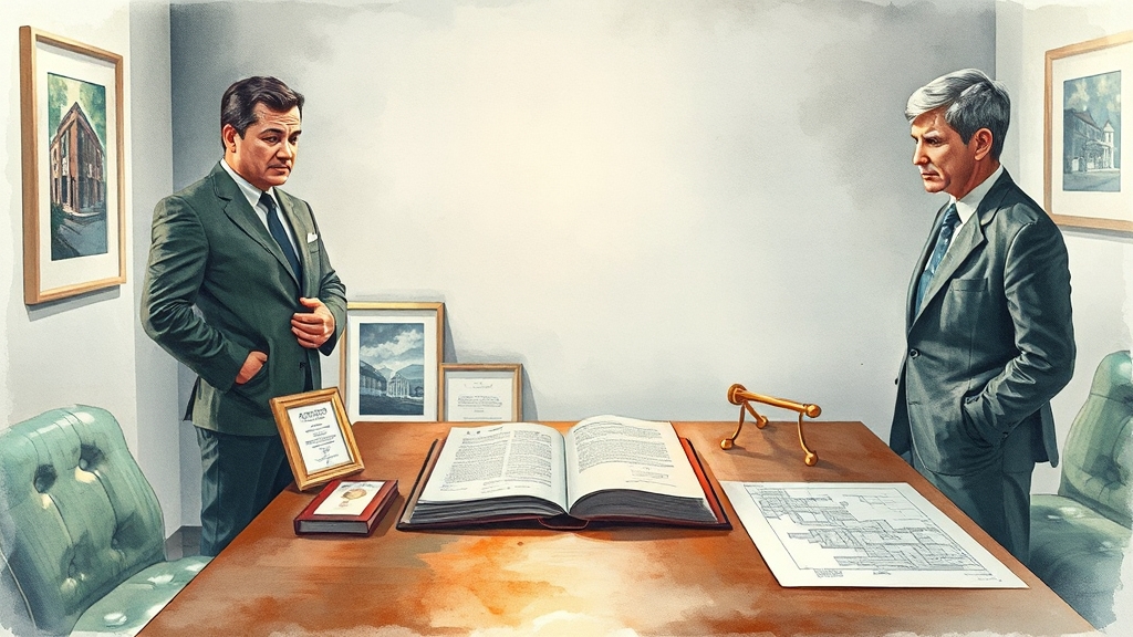 계약 해지 시 권리와 의무 (watercolor 스타일)