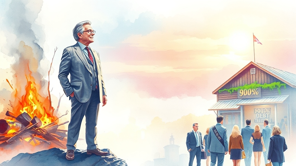 새출발기금, 더 커졌어요! (watercolor 스타일)