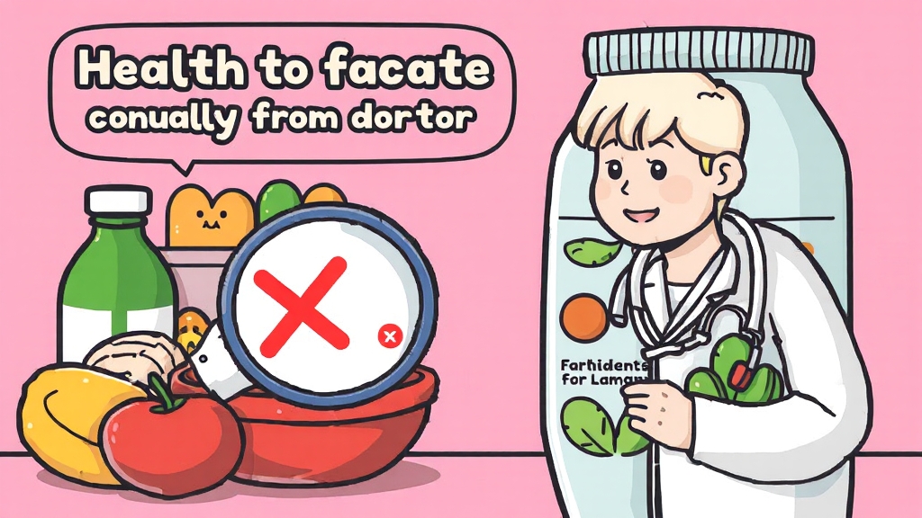 성분 및 함량 확인 방법 (cartoon 스타일)