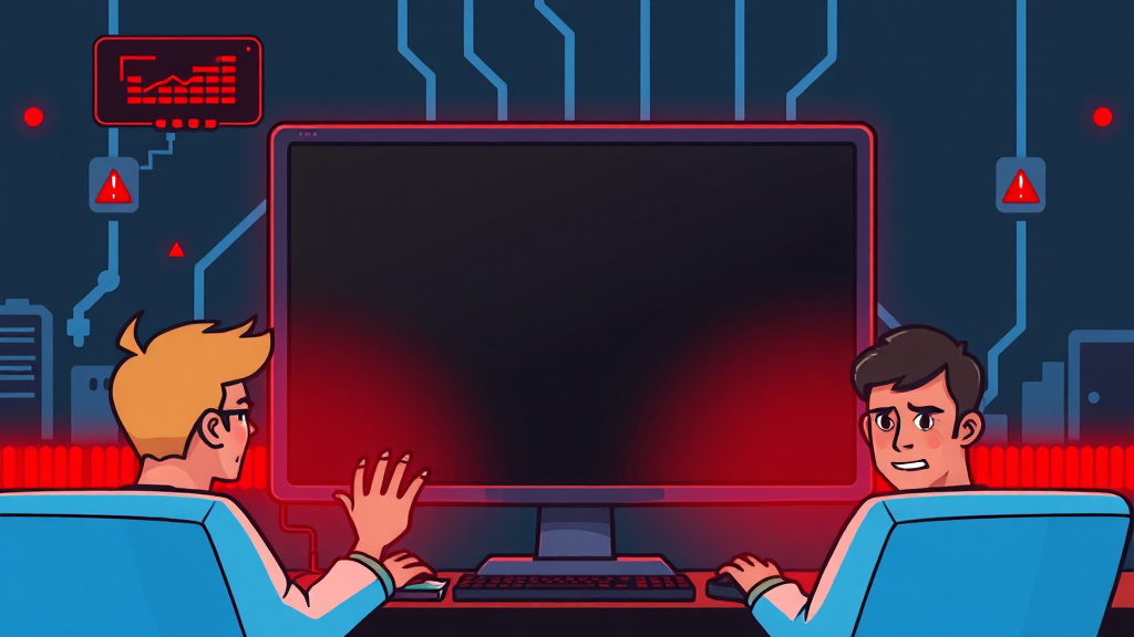 인터넷 마비, 어떻게 대처해야 할까? (cartoon 스타일)